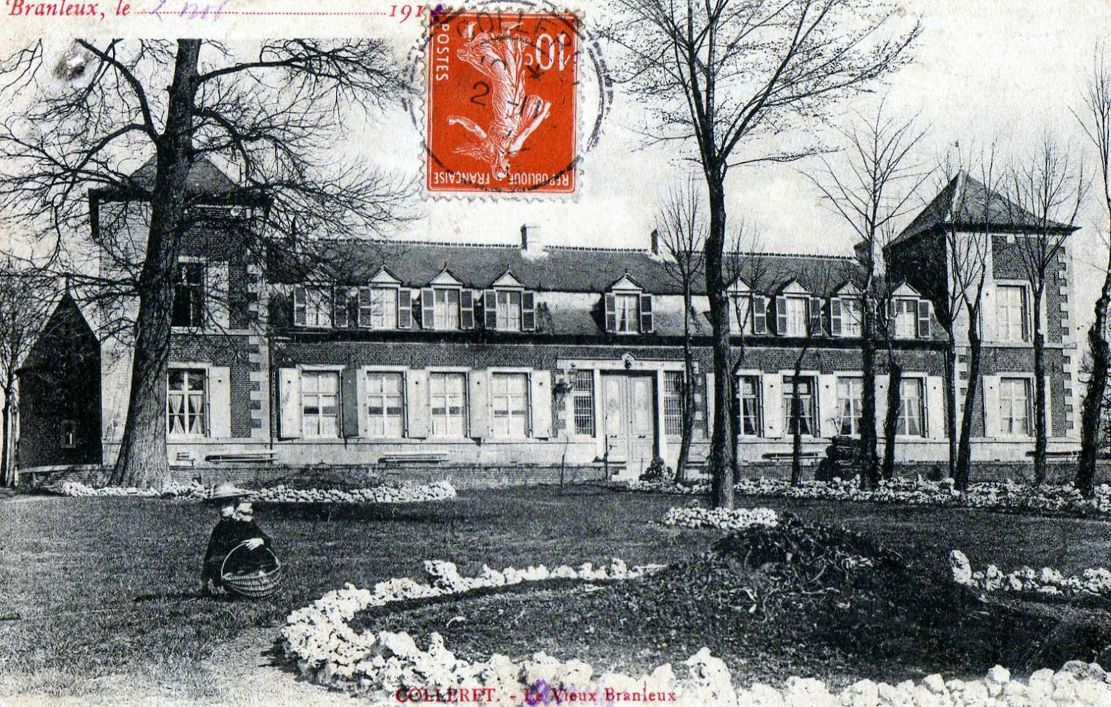 Photo de 1910 du château Branleux